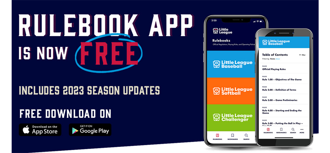 Download the Little League Rulebook App